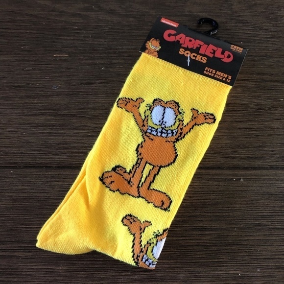 Nickelodeon: Garfield men’s crew socks size 6-12 - Picture 1 of 4